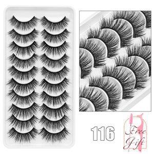5/10Pairs 3D Mink Lashes Natural Eyelashes Dramatic False Eyelashes Faux Cils Makeup Wholesale Fake Eyelash Extension maquiagem