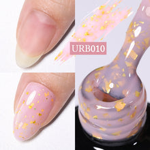 Load image into Gallery viewer, UR SUGAR 7ml Gold Glitter Gel Nail Polish Platinum Shining Mineral Sequins Soak Off UV LED Gel Nail Semi Permanent Manicure