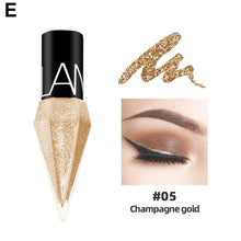 Load image into Gallery viewer, Eye Shadow Pearlescent Diamond Eye Shadow Liquid 5-color Sequins MakeUp Smooth Mini Fine Brush Eyeliner Shine And Head