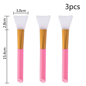 10PCS Soft Cosmetic Makeup Brush DIY Mask Brushes Foundation Skin Face Care Tool Acrylic-Handle Gel Cosmetic Beauty Tools