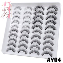 Load image into Gallery viewer, AYRMILLA 5/20Pairs 3D Mink Lashes Natural False Eyelashes Dramatic Thick Fake Eyelash Extension Faux Cils Wholesale Makeup Tools