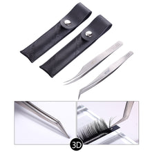 Load image into Gallery viewer, Makeup Professional Eyelash Tweezers 3D Volume Eyelash Extension Tweezer Fan Lash Eyebrow Tweezers VETUS Excellent Closure