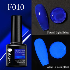UR SUGAR 7.5ml Thermal Ultra-thin Glitter Gel Soak Off UV Gel Color-chaging Snowflake Temperature Color Change Nail Art Varnish