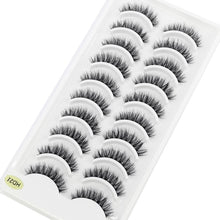 Load image into Gallery viewer, 41 Styles 10 pairs natural long 3D mink false eyelashes fake lashes makeup kit Mink Lashes extension eye lashes short eyelashes