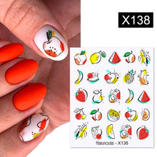Load image into Gallery viewer, Harunouta 1 Sheet Nail Water Decals Transfer Lavender Spring Flower Leaves Nail Art Stickers Nail Art Manicure DIY