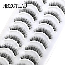 Load image into Gallery viewer, NEW 10 Pairs Natural False Eyelashes Fake Lashes Long Makeup 3d Mink Lashes Extension Eyelash Mink Eyelashes for Beauty 54