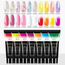 Load image into Gallery viewer, Limegirl 15ml Poly Nail Gel Glitter Building Nail Gel For Manicure Nail Art Design Luminous Polygels Extension Nail Gel For Nail