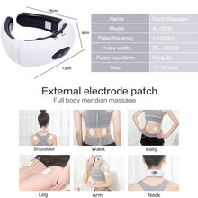 Load image into Gallery viewer, Electric Neck Massager &amp; Pulse Back 6 Modes Power Control TENS Heating Cervical Pain Relief Tool Health Care Relaxation Machine