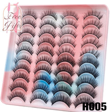 Load image into Gallery viewer, AYRMILLA 5/20Pairs 3D Mink Lashes Natural False Eyelashes Dramatic Thick Fake Eyelash Extension Faux Cils Wholesale Makeup Tools