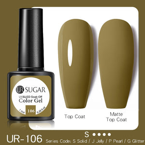 UR SUGAR 7.5ML Dark Blue Matte Top Coat Color UV Nail Gel Polish Semi Permanent Soak Off UV LED Gel Nail Gel Nail Art DIY Design