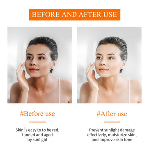 BREYLEE Sunscreen Cream Protector Moisturizing Whitening Creams Sun Block Spf50 Gel Isolation Lotion SunCream Facial Care