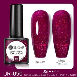 UR SUGAR 7.5ML Dark Blue Matte Top Coat Color UV Nail Gel Polish Semi Permanent Soak Off UV LED Gel Nail Gel Nail Art DIY Design