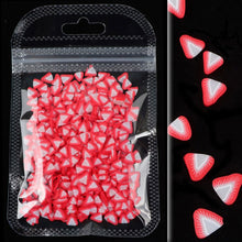 Load image into Gallery viewer, Mixed 3D Fruit Slices Sticker Polymer Clay DIY Designs Slice Lemon Nail Art Sliders Nails Art Decors Women Nail Tips Manicure