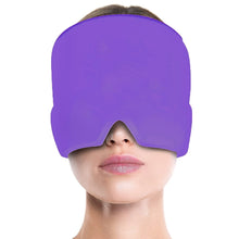 Load image into Gallery viewer, Gel Hot Cold Therapy Headache Migraine Relief Cap For Chemo,Sinus,Neck Wearable Therapy Wrap Stress Pressure Pain Relief Massage
