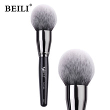 Load image into Gallery viewer, BEILI Black Foundation Make up Brush Big Definer Powder Blush Soft Synthetic Hair Makeup Brushes Highlighter Fan Contour Tools