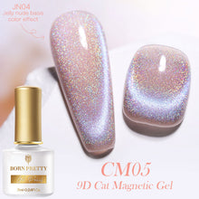 Load image into Gallery viewer, BORN PRETTY 7ml 9D Laser Cat Magnetic Gel Nail Gel Pink Magnetic Gel Soak Off UV LED Nail Varnish UV Gel Need Pink Nude Base