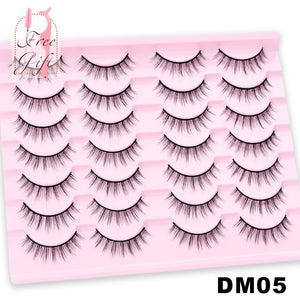 AYRMILLA Natural False Eyelashes 5/10/14Pairs Dramatic 3D Mink Lashes Thick Fake Eyelash Extension Faux Cils Makeup maquiagem