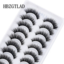 Load image into Gallery viewer, NEW 10 Pairs Natural False Eyelashes Fake Lashes Long Makeup 3d Mink Lashes Extension Eyelash Mink Eyelashes for Beauty 54