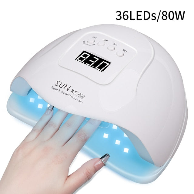 Led Lamp For Nails Uv Nail Drying Light For Gel Nail Manicure Polish Cabin Lamps Dryer Machine Nails Equipment Professional