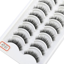Load image into Gallery viewer, 41 Styles 10 pairs natural long 3D mink false eyelashes fake lashes makeup kit Mink Lashes extension eye lashes short eyelashes