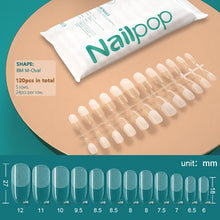 Load image into Gallery viewer, NAILPOP 120pcs False Nails Acrylic Press on Nails Coffin Artificial Nails Clear Fake Nail Tips for Extension Manicure Tool