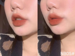 Velvet Matte Lipstick Liquid Lip Gloss Chestnut Waterproof Long Lasting Lip Stick Women Red Lip Tint Student Beauty Cosmetic