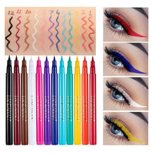 Load image into Gallery viewer, Waterproof Quick Dry Liquid Eyeliner Sweatproof Anti-oil Smudge-Proof Long-lasting Black Eyeliner Pencil Beauty Eyes Makeup Tool