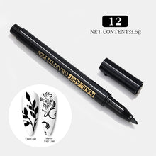 Load image into Gallery viewer, 1 Pc Nail Art Graffiti Pen Black Color UV Gel Polish Design Dot Painting Detailing Pen Brushes DIY Nail Art Adorn Tools