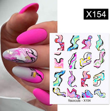 Load image into Gallery viewer, Harunouta 1 Sheet Nail Water Decals Transfer Lavender Spring Flower Leaves Nail Art Stickers Nail Art Manicure DIY