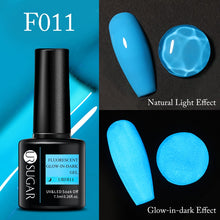 Load image into Gallery viewer, UR SUGAR 7.5ml Thermal Ultra-thin Glitter Gel Soak Off UV Gel Color-chaging Snowflake Temperature Color Change Nail Art Varnish