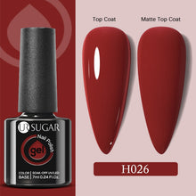 Load image into Gallery viewer, UR SUGAR 7.5ml 7ml Glass Bottle Milky Jelly White Gel Nail Polish White Color UV Led Gel Varnish For Manicure Nail Art Base Top