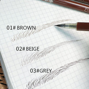 New 3/1Pc Waterproof Liquid Eyebrow Easy To Color Sweat-proof Eyebrow Pen 0.01MM Ultra Thin Head Eye Makeup Cosmetic Wholesale