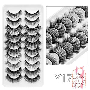 5/10Pairs 3D Mink Lashes Natural Eyelashes Dramatic False Eyelashes Faux Cils Makeup Wholesale Fake Eyelash Extension maquiagem