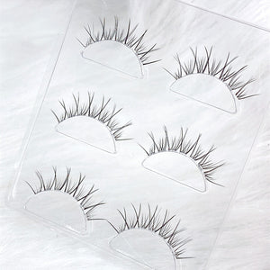 NEW Wholesale Mink Eyelashes 3pair lashes invisible band mink lashes reusable false eyelashes Makeup in Bulk