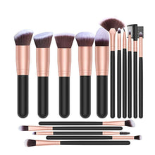 Load image into Gallery viewer, FJER Makeup Brushes Premium Synthetic Foundation Powder Concealers Eye Shadows Makeup Kit 9PCS-24 PCS Brush Set (Black Rose)