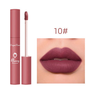 3 Pcs Sweet Liquid Lipstick Set Matte Velvet Lip Glaze Waterproof Long Lasting Non-marking Natural Lip Tint Cosmetic Kit YZL1