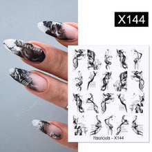 Load image into Gallery viewer, Harunouta 1 Sheet Nail Water Decals Transfer Lavender Spring Flower Leaves Nail Art Stickers Nail Art Manicure DIY