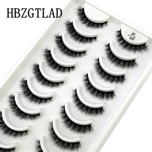 NEW 10 Pairs Natural False Eyelashes Fake Lashes Long Makeup 3d Mink Lashes Extension Eyelash Mink Eyelashes for Beauty 54
