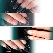 Load image into Gallery viewer, NAILPOP 120pcs False Nails Acrylic Press on Nails Coffin Artificial Nails Clear Fake Nail Tips for Extension Manicure Tool