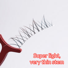 Load image into Gallery viewer, 4pairs Natural False Eyelashes Thin Band Hand Made Short Lighter Eyelash Cosplay Korean Fashion Wispy Extension Makeup Tools