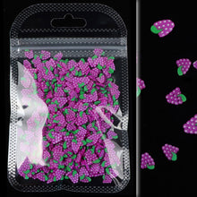 Load image into Gallery viewer, Mixed 3D Fruit Slices Sticker Polymer Clay DIY Designs Slice Lemon Nail Art Sliders Nails Art Decors Women Nail Tips Manicure