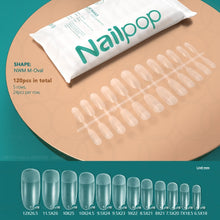 Load image into Gallery viewer, NAILPOP 120pcs False Nails Acrylic Press on Nails Coffin Artificial Nails Clear Fake Nail Tips for Extension Manicure Tool