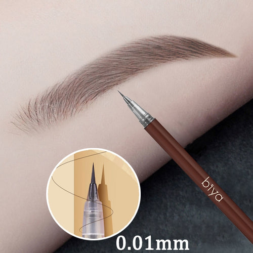 3/1 Pcs Liquid Eyebrow Tattoo Pencil 0.01MM Ultra Thin Head Waterproof Eyebrow Pen Sweat-proof Easy To Color Eye Cosmetic Makeup