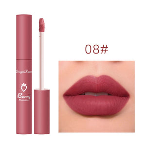 3 Pcs Sweet Liquid Lipstick Set Matte Velvet Lip Glaze Waterproof Long Lasting Non-marking Natural Lip Tint Cosmetic Kit YZL1