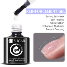 Load image into Gallery viewer, UR SUGAR 7ml Gold Glitter Gel Nail Polish Platinum Shining Mineral Sequins Soak Off UV LED Gel Nail Semi Permanent Manicure
