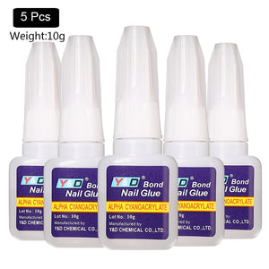 10g Fast Drying Nail Glue for False Nails Glitter Acrylic Nail Rhinestone Decoration Extension Glue Adhensive Nail Care Tool