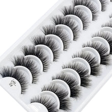 Load image into Gallery viewer, NEW 10 Pairs Natural False Eyelashes Fake Lashes Long Makeup 3d Mink Lashes Extension Eyelash Mink Eyelashes for Beauty 54