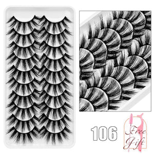 AYRMILLA 5/20Pairs 3D Mink Lashes Natural False Eyelashes Dramatic Thick Fake Eyelash Extension Faux Cils Wholesale Makeup Tools