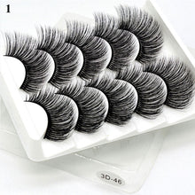 Load image into Gallery viewer, Eye makeup accessories 5 pairs set Cos cross false eyelashes Lash Extension 3D bunch Japanese Fairy Little Devil Cosplay 5 Pairs