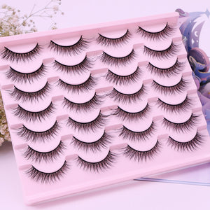 AYRMILLA Natural False Eyelashes 5/10/14Pairs Dramatic 3D Mink Lashes Thick Fake Eyelash Extension Faux Cils Makeup maquiagem